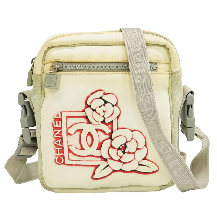 本物 シャネル CHANEL スポーツライン カメリア ココマーク ショルダー 