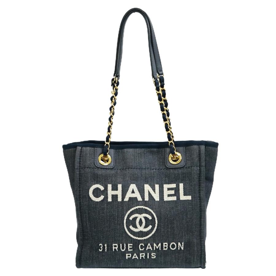 本物 シャネル CHANEL ココマーク ドーヴィル PM チェーン ショルダーバッグ トートバッグ デニム ネイビー :  2000662234100927 : BRAND BOX - 通販 - Yahoo!ショッピング