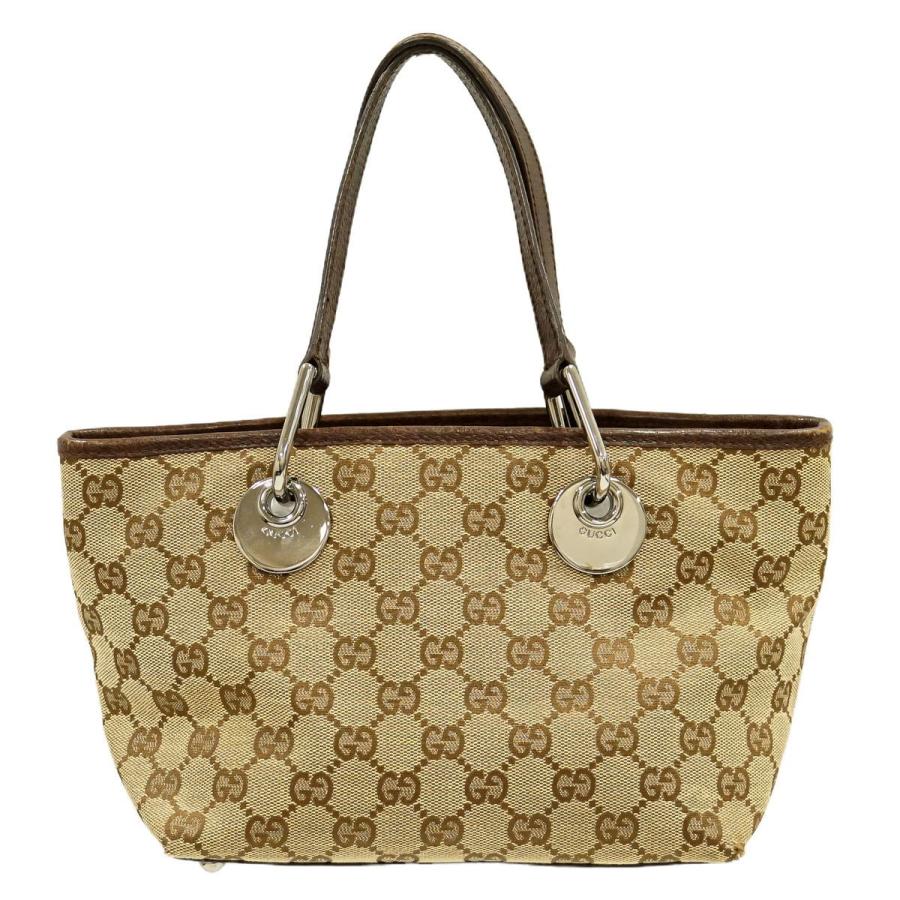 GUCCI GGキャンバス トートバッグ ベージュ/ブラウン