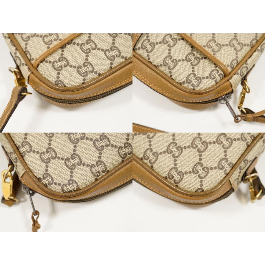 GUCCI 本物 グッチ オールドグッチ GGプラス ショルダーバッグ  
