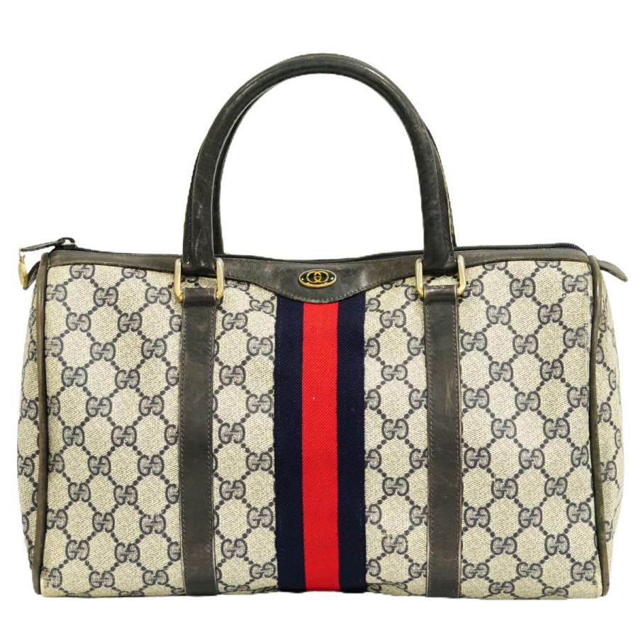 本物 グッチ GUCCI シェリーライン GGスプリーム ボストンバッグ 