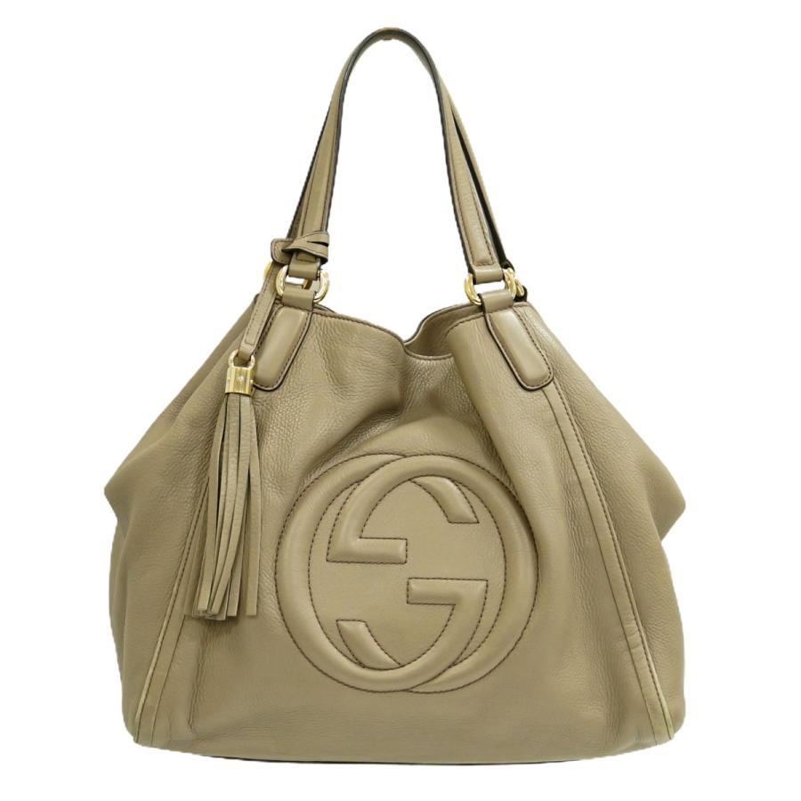 本物 グッチ GUCCI ソーホー インターロッキング G トートバッグ  