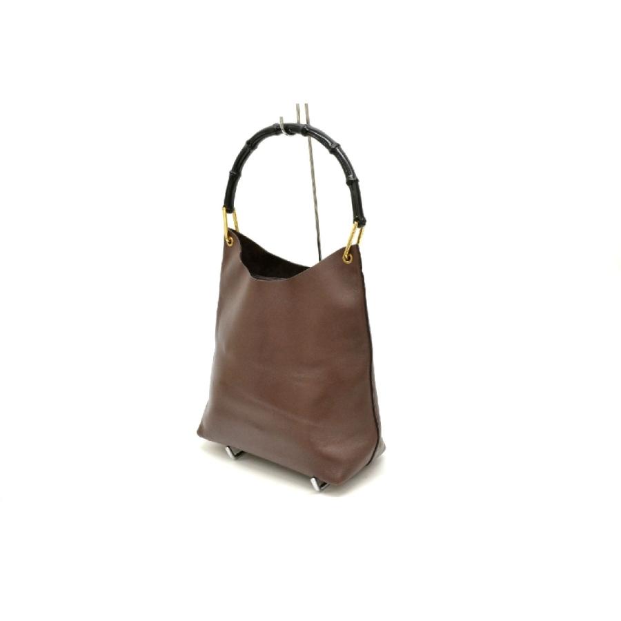 本物 GUCCI グッチ 001・2058・1881・0 バンブー ショルダーバッグ 