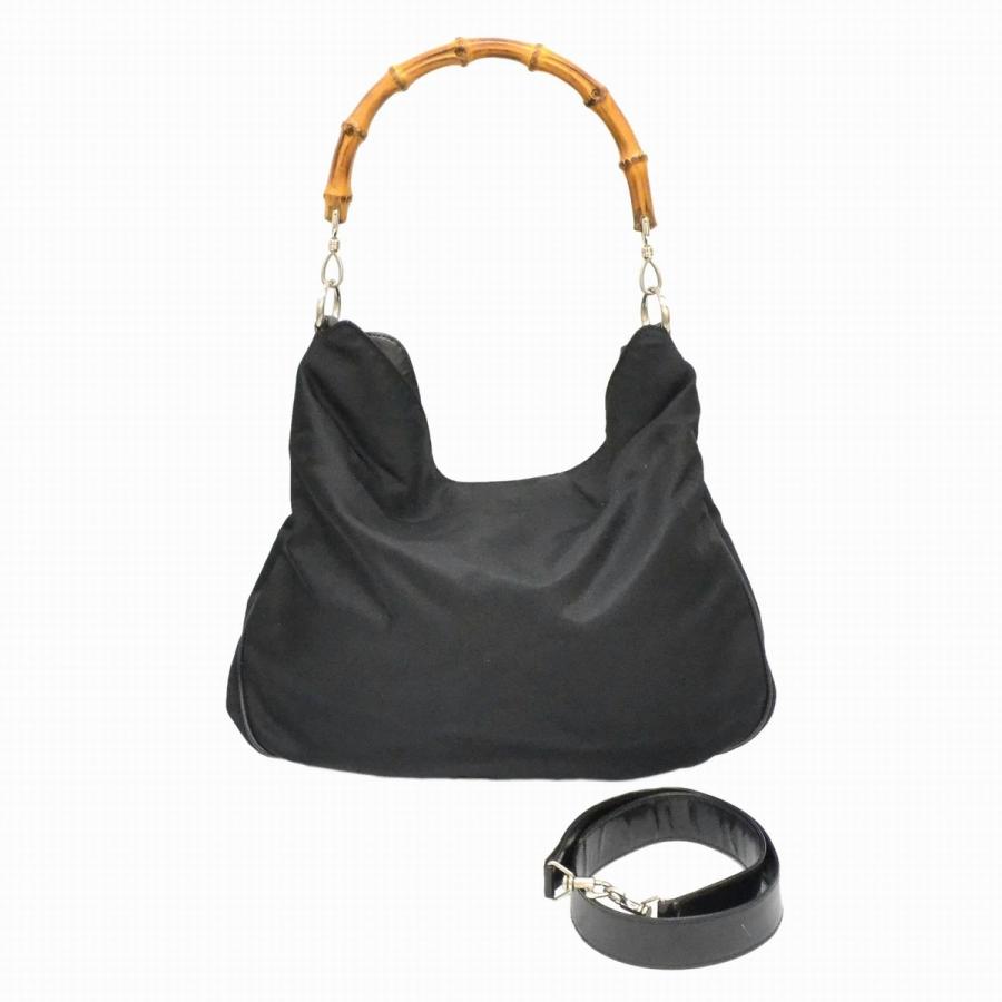 本物 GUCCI グッチ 001.1577 バンブー 2WAY ショルダーバッグ トート 