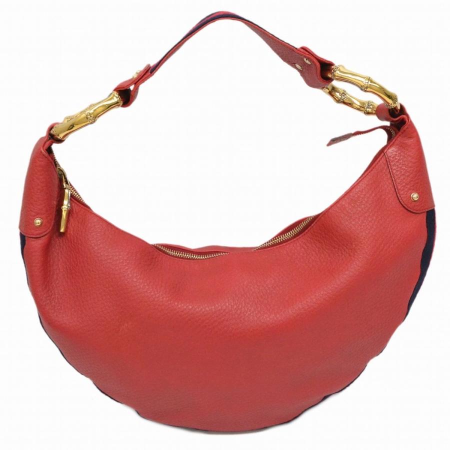 本物 GUCCI グッチ 131036 シェリーライン ウェビングライン バンブー  