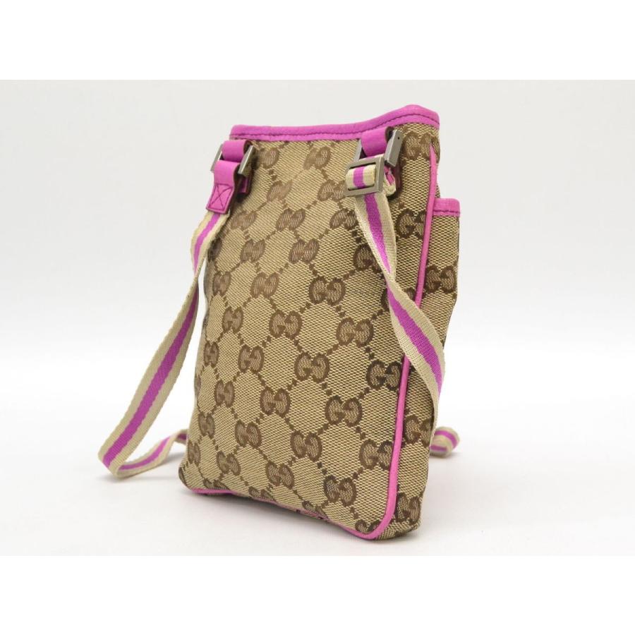 本物 GUCCI グッチ 141863 GGキャンバス 斜め掛け ショルダーバッグ
