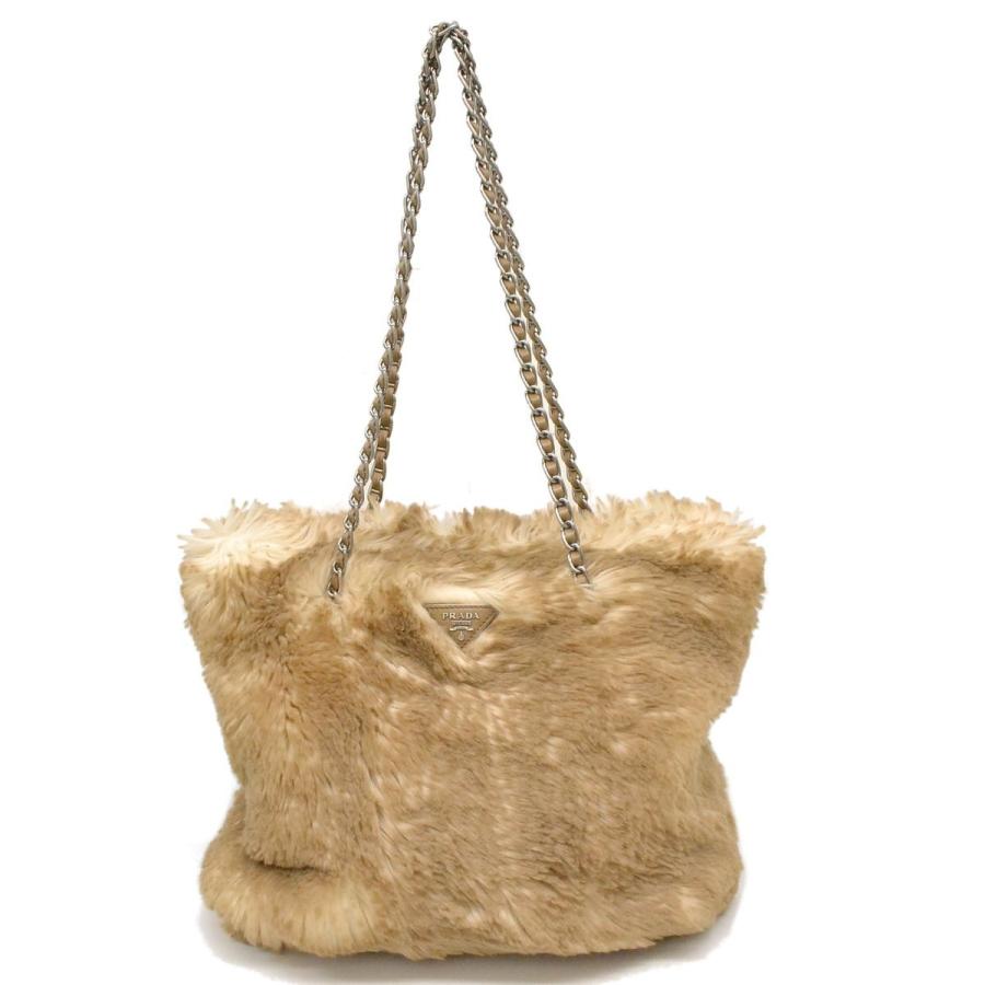 PRADA プラダフェイクファーバック