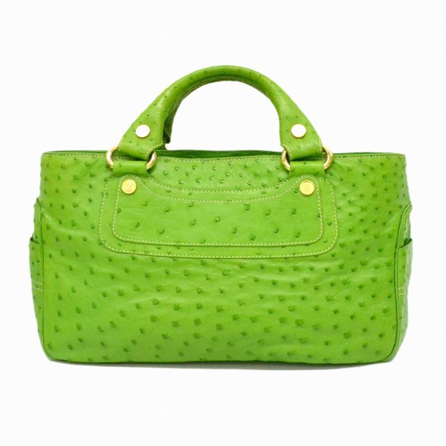 本物 CELINE セリーヌ ブギーバッグ オーストリッチ レザー 