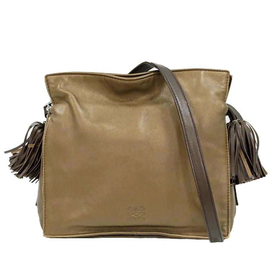 本物 ロエベ LOEWE フラメンコ 22 タッセル ショルダーバッグ 