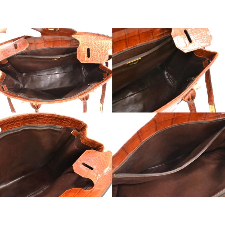 本物 レキシャペル Lexiapel バーキンタイプ バーキン型 クロコダイル