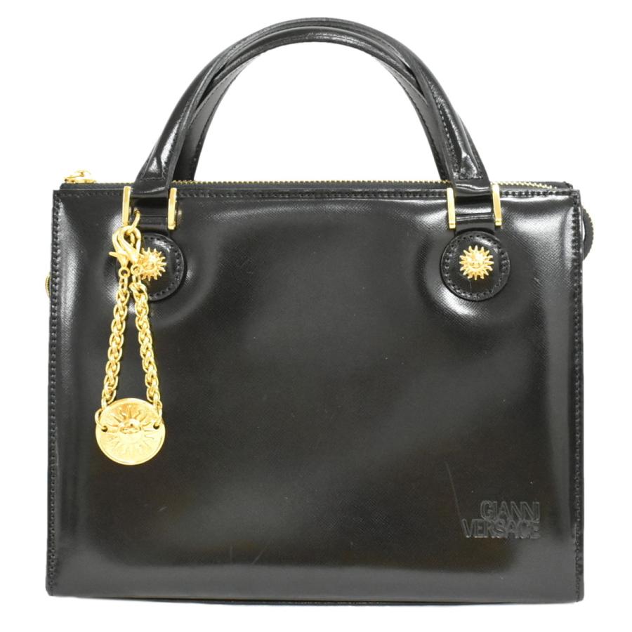 本物 ヴェルサーチ VERSACE サンバースト ハンドバッグ トートバッグ