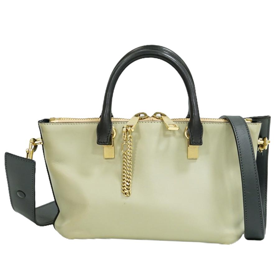本物 クロエ Chloe ベイリー バイカラー 2WAY ショルダーバッグ ハンドバッグ ポシェット レザー グレー ネイビー 3S0171-882  :2000822234102891:BRAND BOX - 通販 - Yahoo!ショッピング