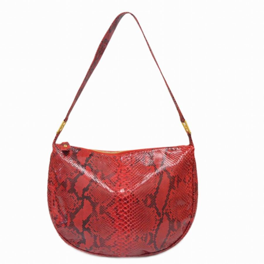 本物 FENDI フェンディ パイソン レザー ワンショルダー ショルダー  