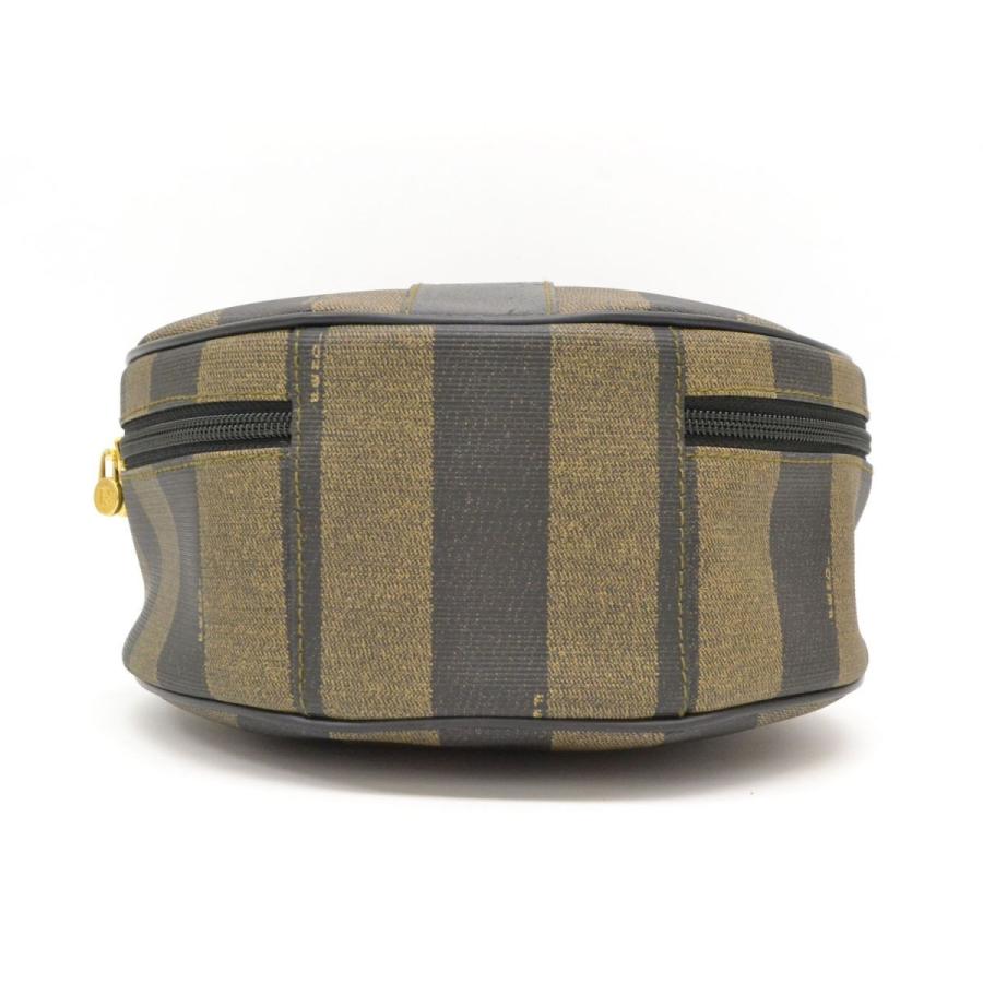 本物 FENDI フェンディ ペカン ストライプ 2WAY 斜め掛け ショルダー 