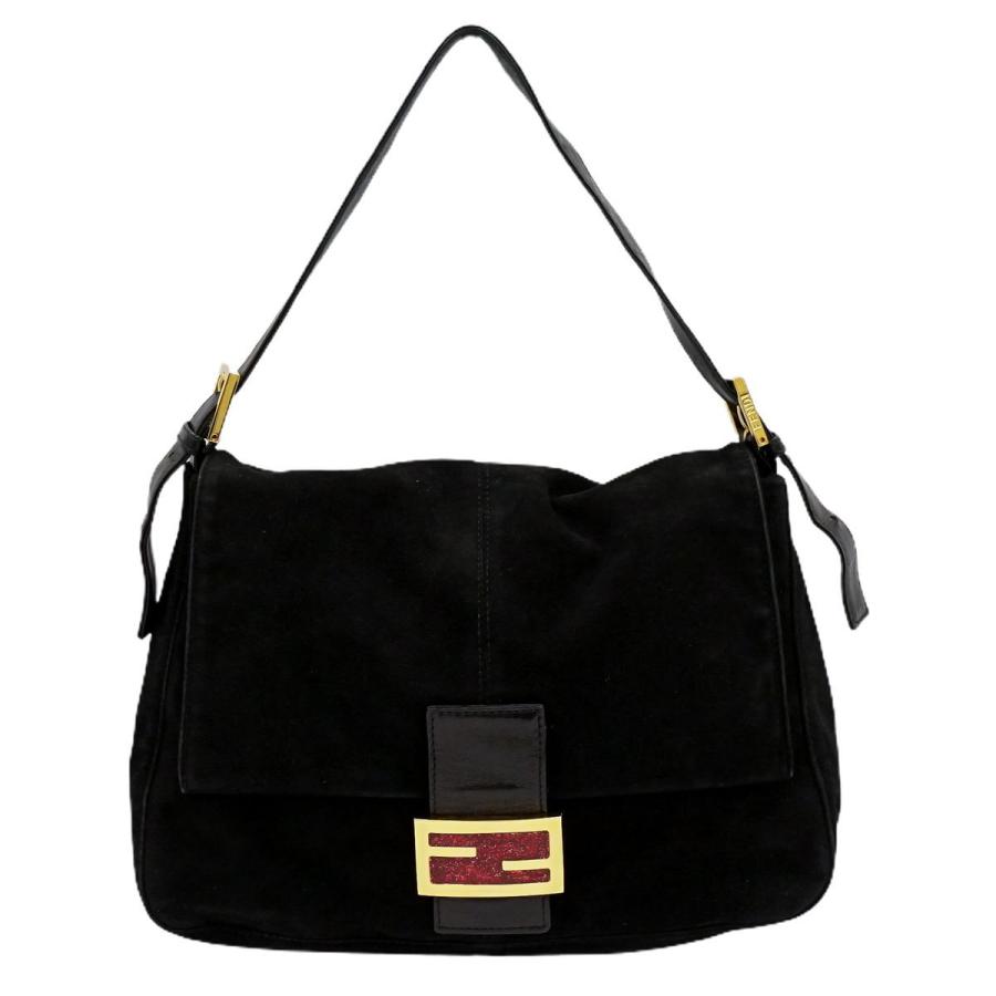 本物 フェンディ FENDI マンマバケット グリッター ラメ ショルダー 