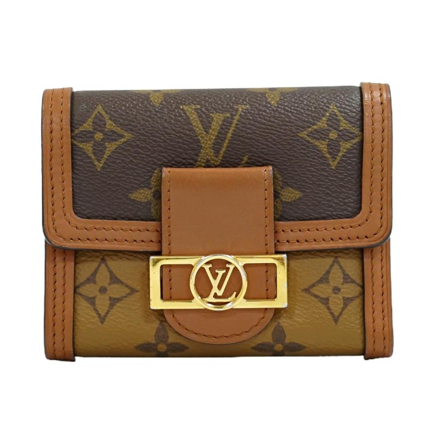 本物 ルイヴィトン LOUIS VUITTON LV ポルトフォイユ ドーフィーヌ 
