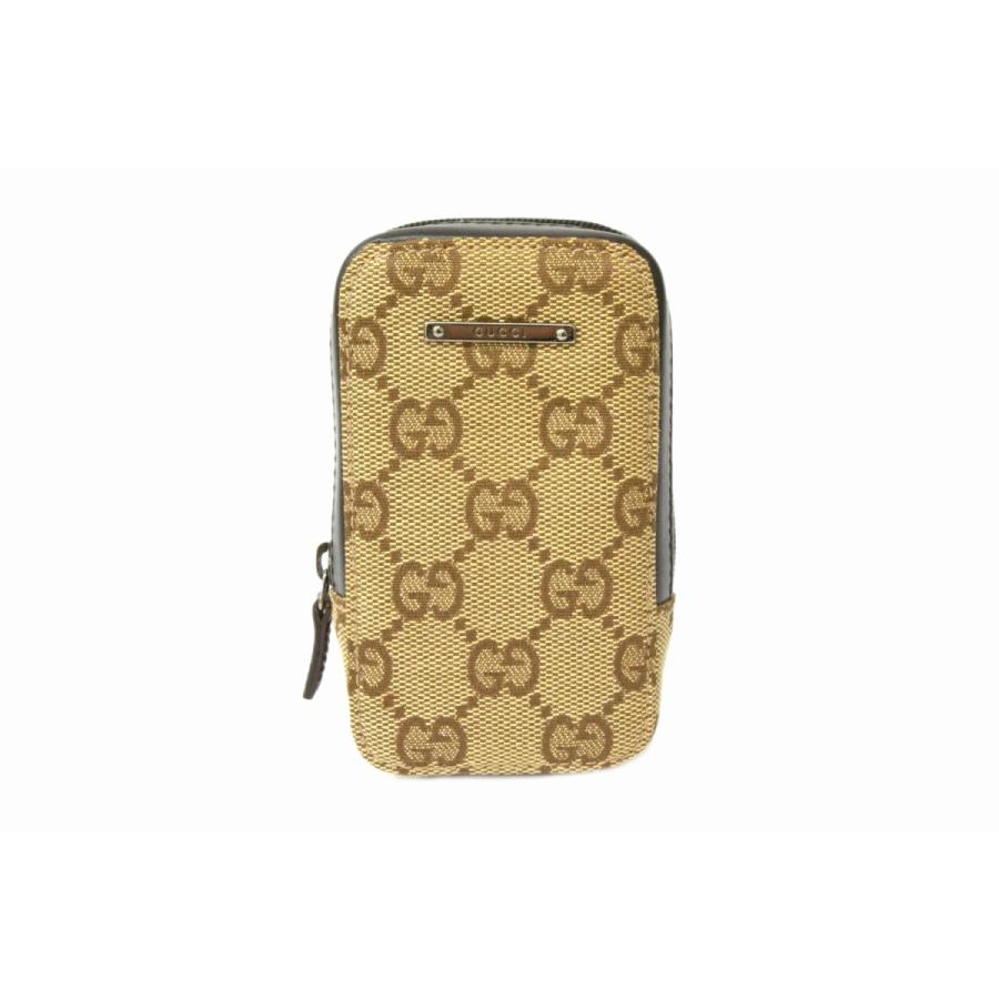 本物 GUCCI グッチ 92767 GGキャンバス ポーチ シガレットケース