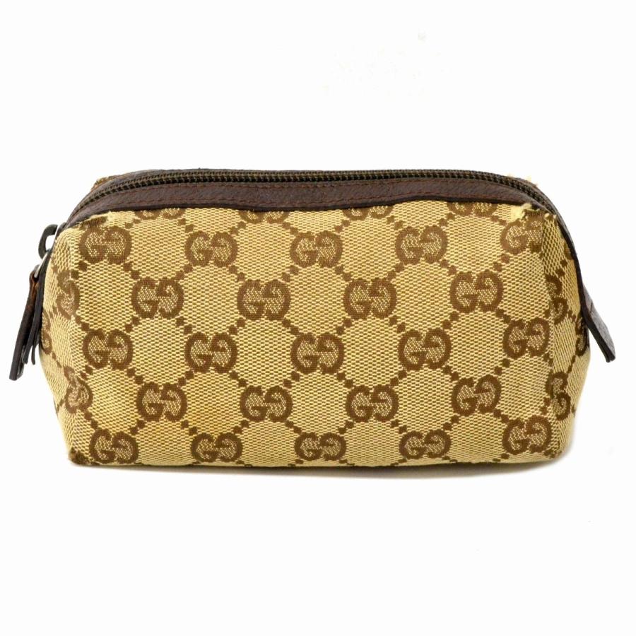 本物 GUCCI グッチ 29596 GGキャンバス 化粧ポーチ アクセサリーポーチ 