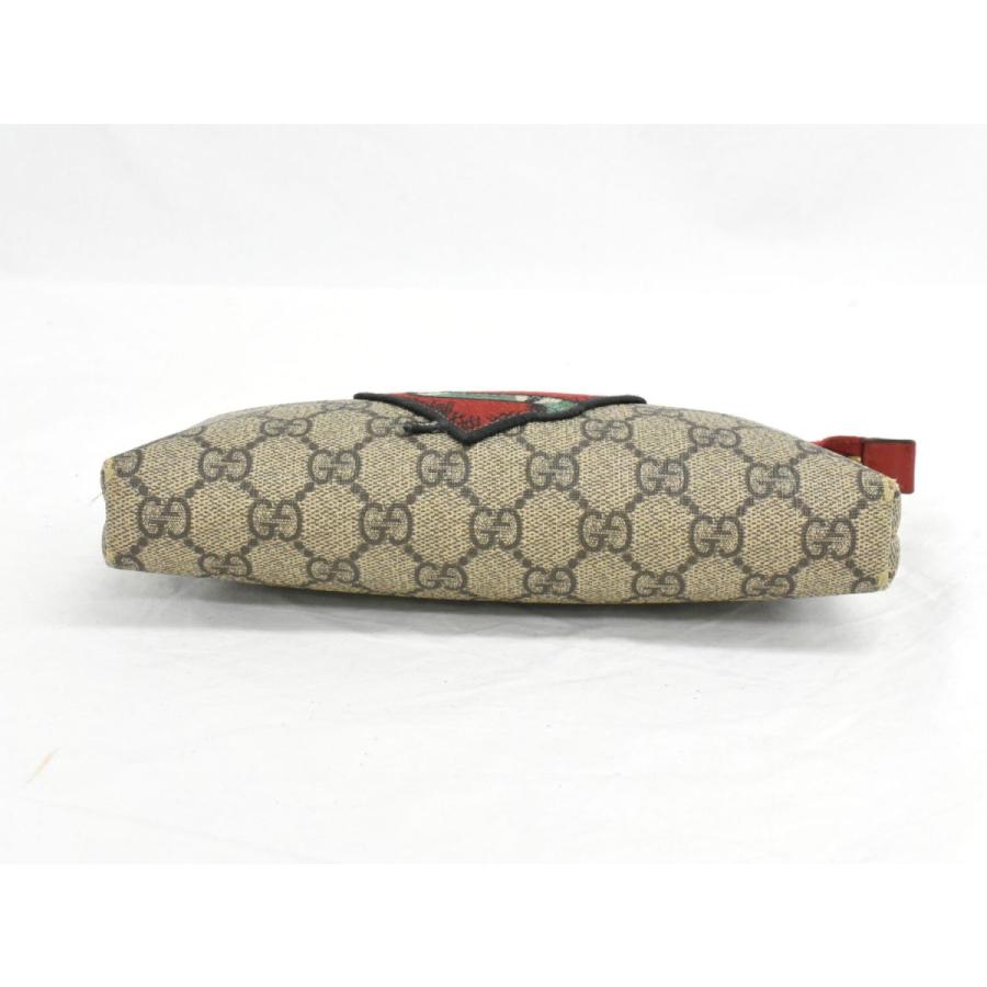 本物 グッチ GUCCI GG スプリーム キングスネーク チェーン ポーチ 