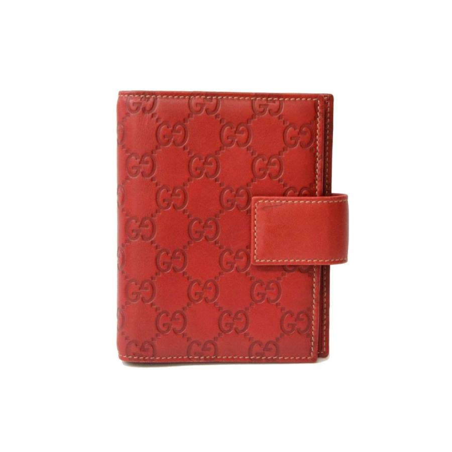 本物 GUCCI グッチ 115240 GG グッチシマ レザー 手帳カバー システム 