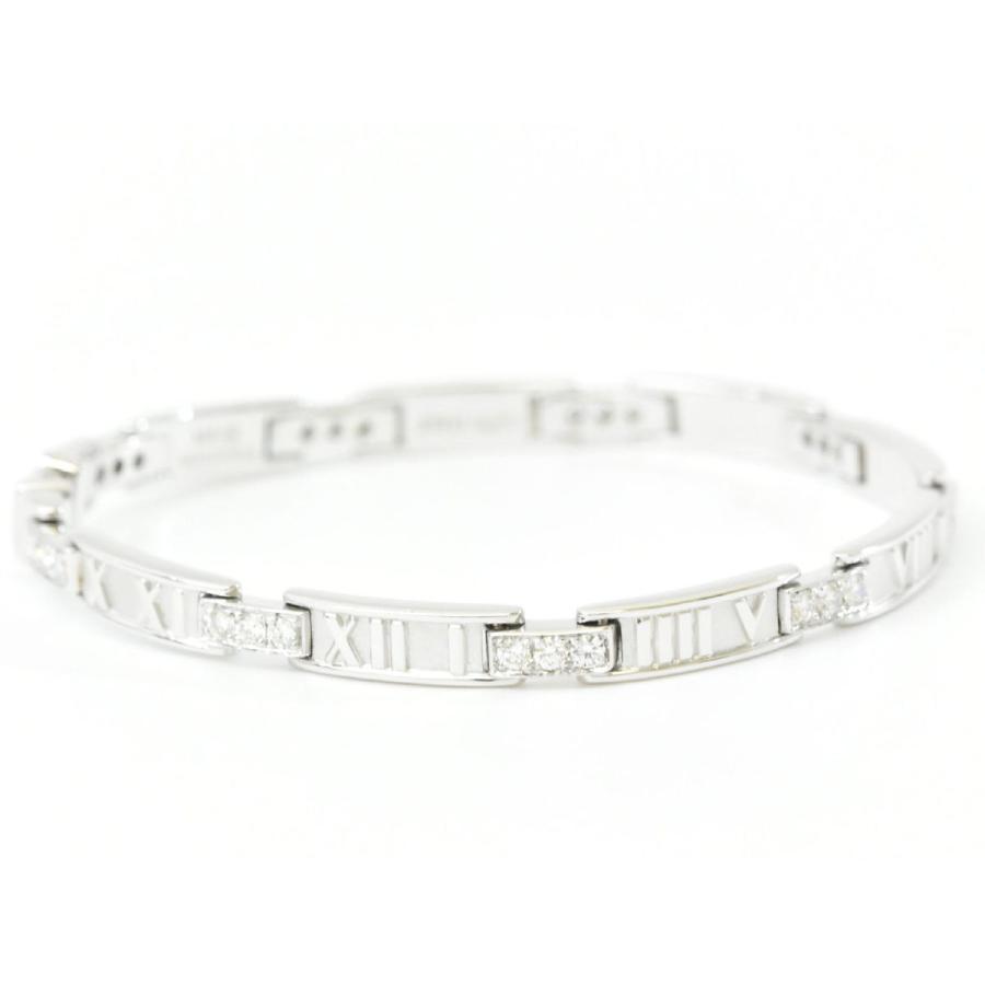 本物 TIFFANY &Co. ティファニー アトラス ダイヤモンド 750 WG K18 18 本物 TIFFANY &Co. ティファニー アトラス ダイヤモンド 750 WG K18 18