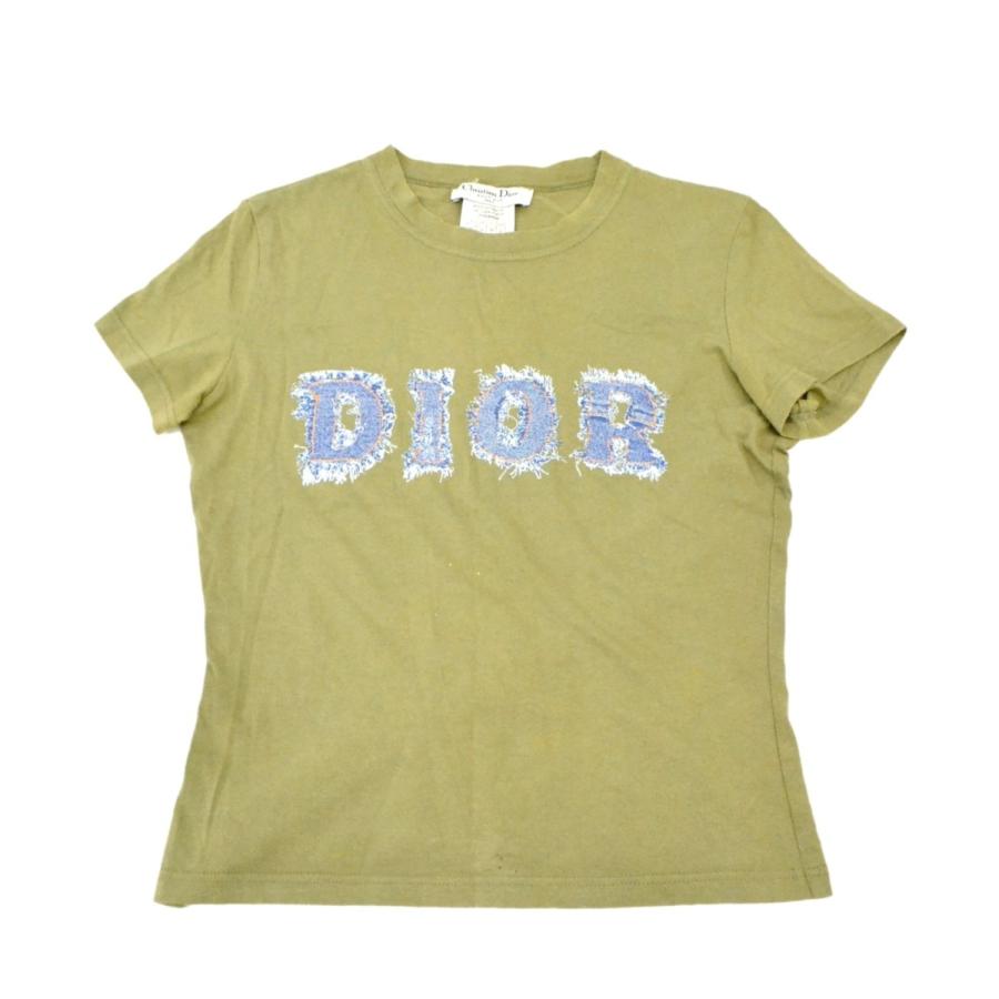 本物 Christian Dior クリスチャン ディオール ロゴ Tシャツ シャツ 