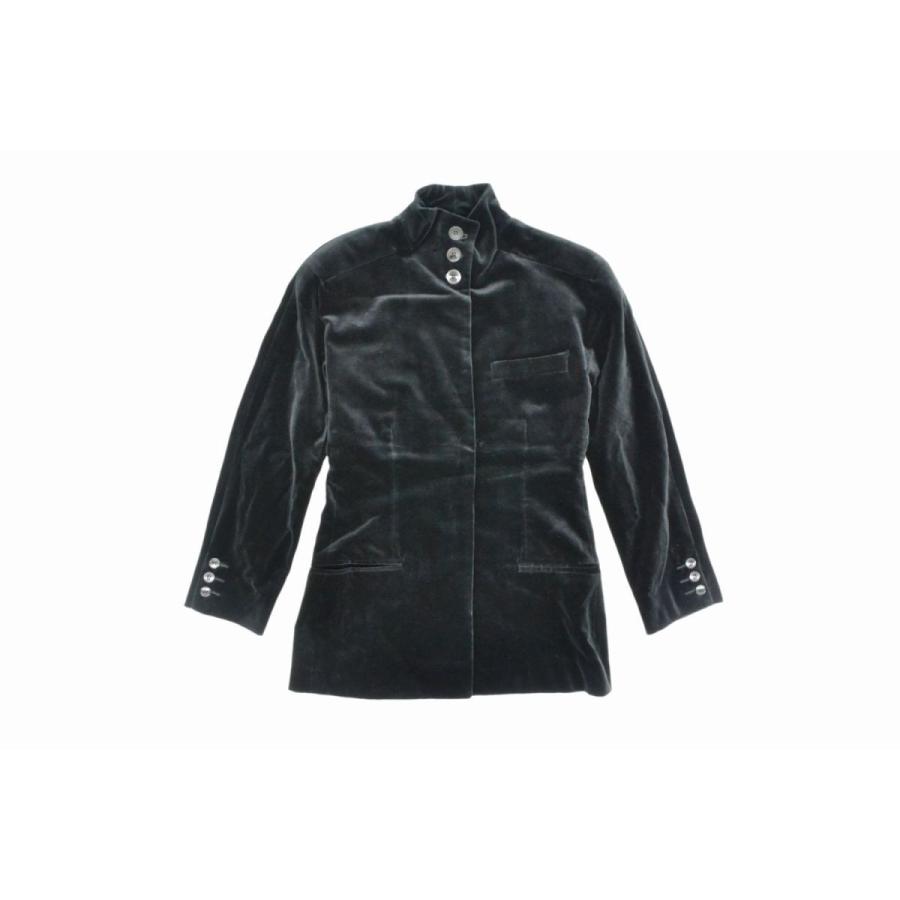 本物 GIORGIO ARMANI ジョルジオ アルマーニ ベロア ジャケット コート 