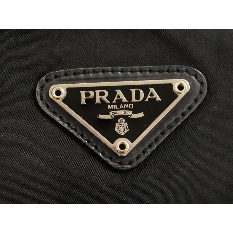 本物 プラダ PRADA ナイロン ポーチ コスメポーチ 化粧ポーチ 小物入れ ブラック