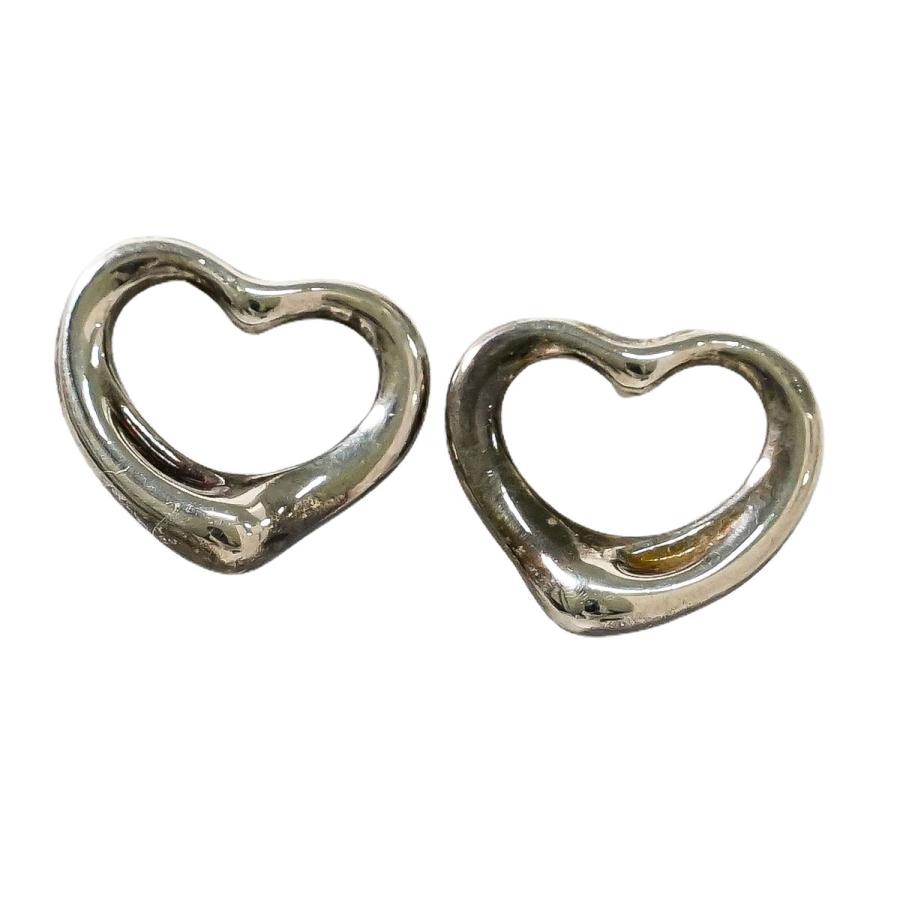 本物 ティファニー TIFFANY &Co. オープンハート ピアス 925 Silver 
