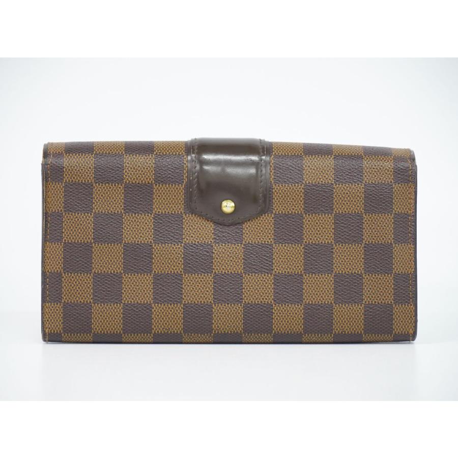 本物 ルイヴィトン LOUIS VUITTON LV ポルトフォイユ システィナ ダミエ エベヌ 長財布 ロングウォレット ブラウン N61747 ビトン｜y-shopping-hirakoba｜02