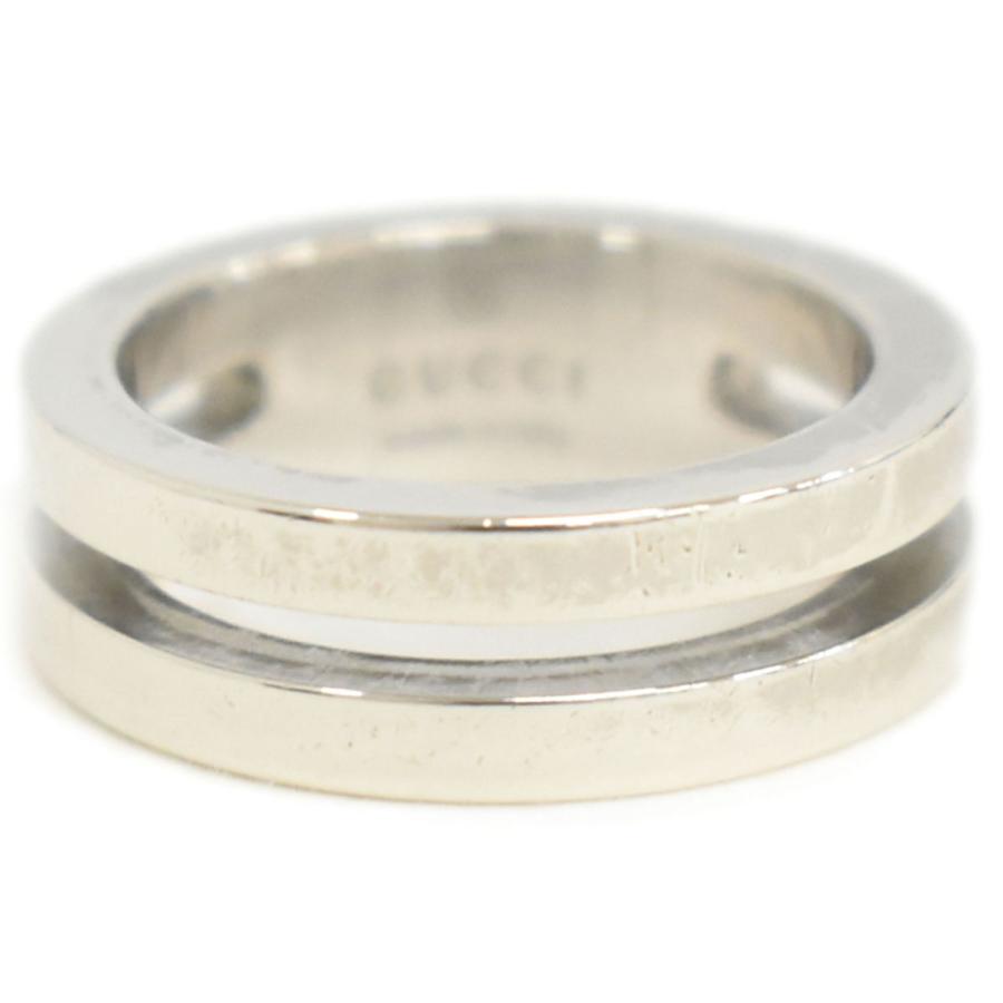 GUCCI（グッチ） 本物 ロゴ Ag925 リング 指輪 9 8.5号 Silver