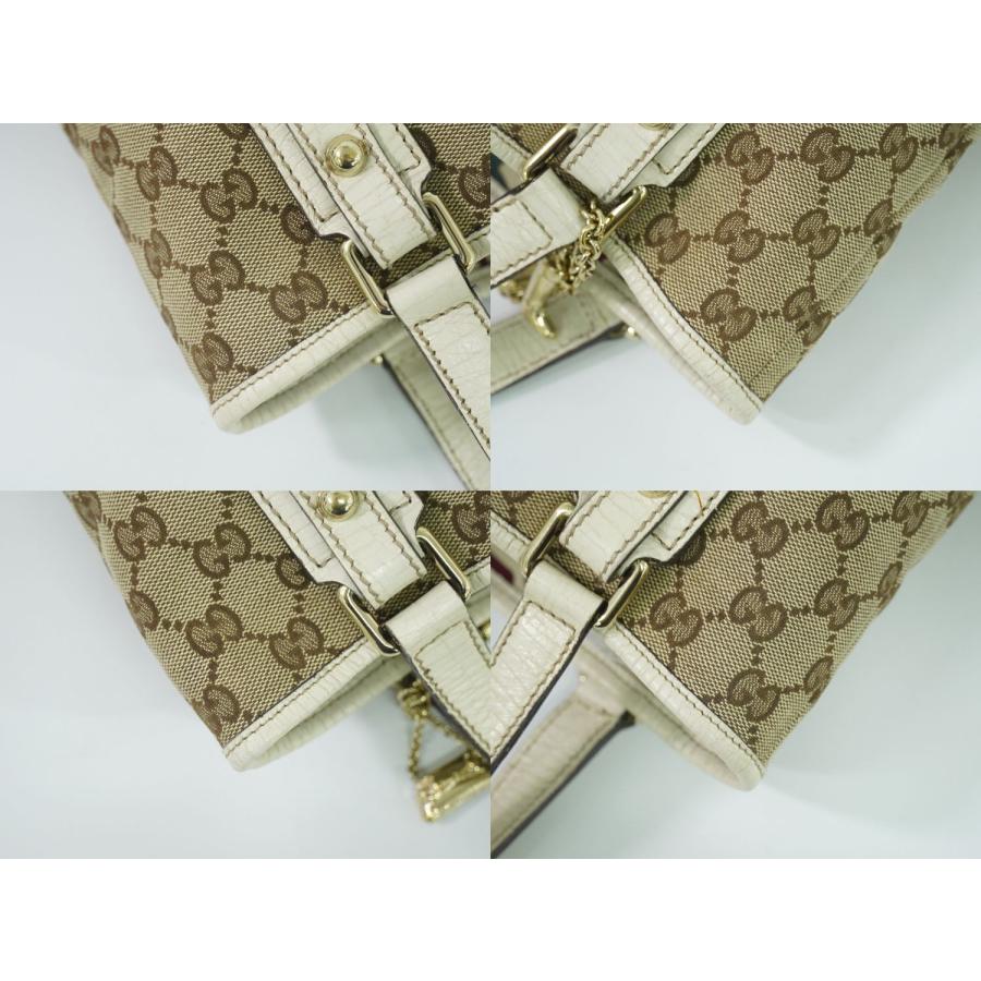 GUCCI 本物 グッチ シェリーライン GGキャンバス トートバッグ