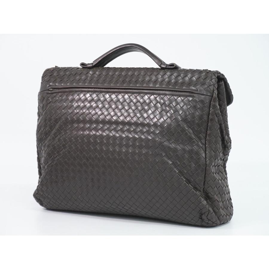 本物 ボッテガ ヴェネタ BOTTEGA VENETA イントレチャート ビジネスバッグ ブリーフケース ハンドバッグ レザー ブラウン 113095｜y-shopping-hirakoba｜02