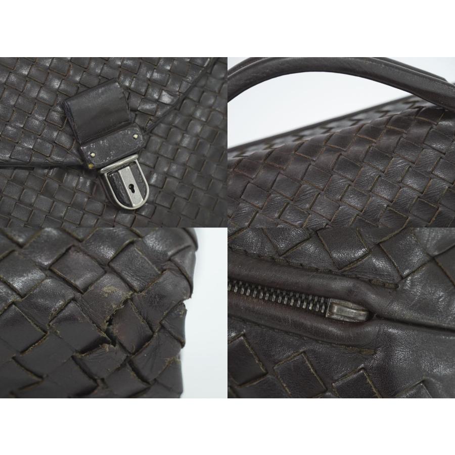 本物 ボッテガ ヴェネタ BOTTEGA VENETA イントレチャート ビジネスバッグ ブリーフケース ハンドバッグ レザー ブラウン 113095｜y-shopping-hirakoba｜04