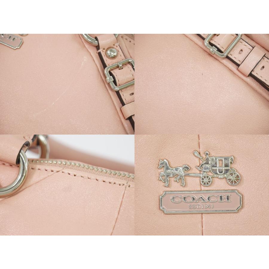 本物 コーチ COACH 2WAY ショルダーバッグ ハンドバッグ ポシェット レザー ピンク 15960｜y-shopping-hirakoba｜04