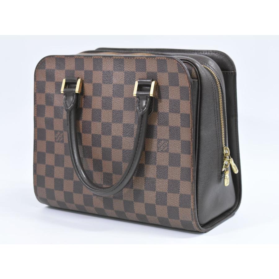 ルイヴィトン トリアナ　ハンドバッグ ショルダーバッグ　ダミエエベヌ　ブラウン LOUIS VUITTON 本物 ルイヴィトン LV トリアナ ダミエ エベヌ