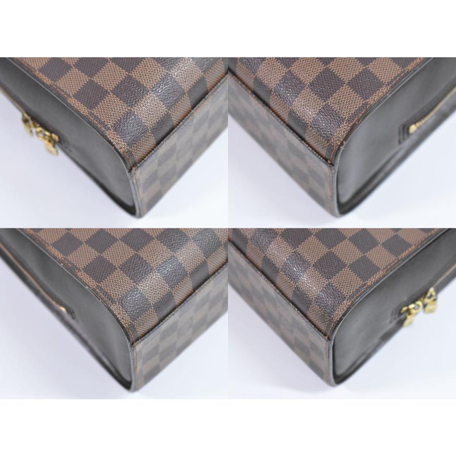 LOUIS VUITTON 本物 ルイヴィトン LV トリアナ ダミエ エベヌ