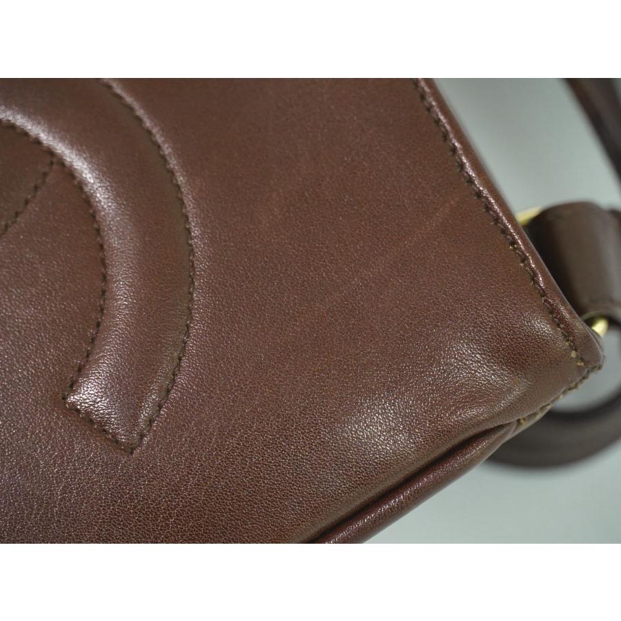 CHANEL ブラウン ヒップバッグ CHANEL 本物 シャネル ココマーク ウエストポーチ ヒップバッグ