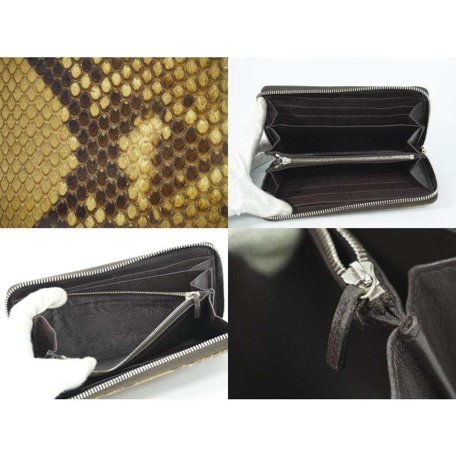 GUCCI 本物 グッチ パイソン レザー ラウンドファスナー 長財布 GUCCI 本物 グッチ パイソン レザー ラウンドファスナー 長財布