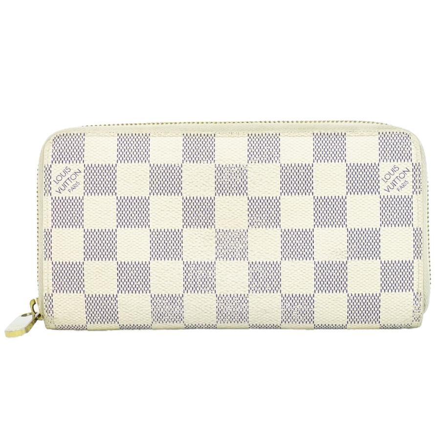 本物 ルイヴィトン LOUIS VUITTON LV 旧型 ジッピーウォレット ダミエ 