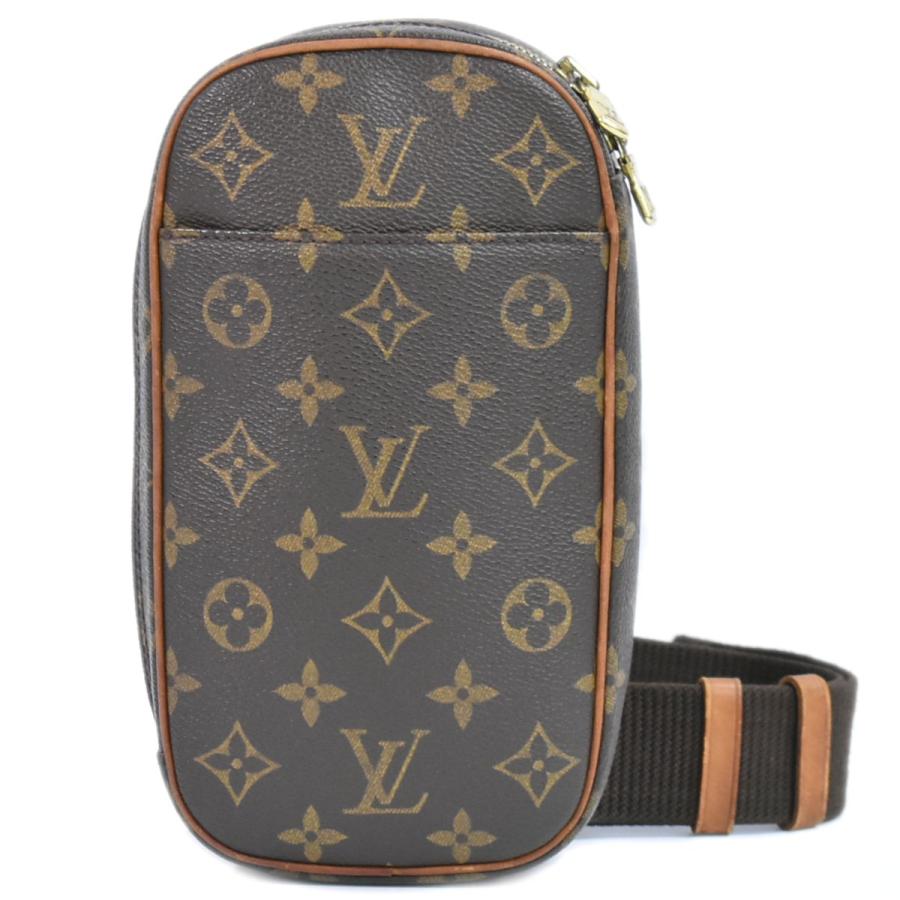 【正規品】Louis Vuittonポシェットガンジュ　ボディバッグ　モノグラム LOUIS VUITTON（ルイ・ヴィトン） 本物 LOUIS VUITTON LV ポシェット