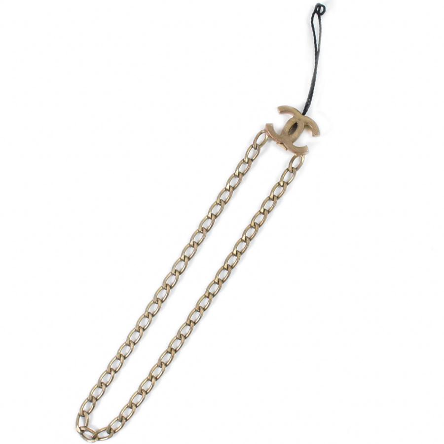 CHANEL シャネル チャーム ココマーク ストラップ チェーン チャーム CHANEL 本物 シャネル ココマーク チェーン ストラップ チャーム