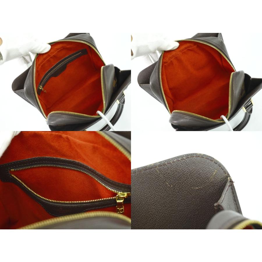 LOUIS VUITTON 本物 ルイヴィトン LV トリアナ ダミエ エベヌ