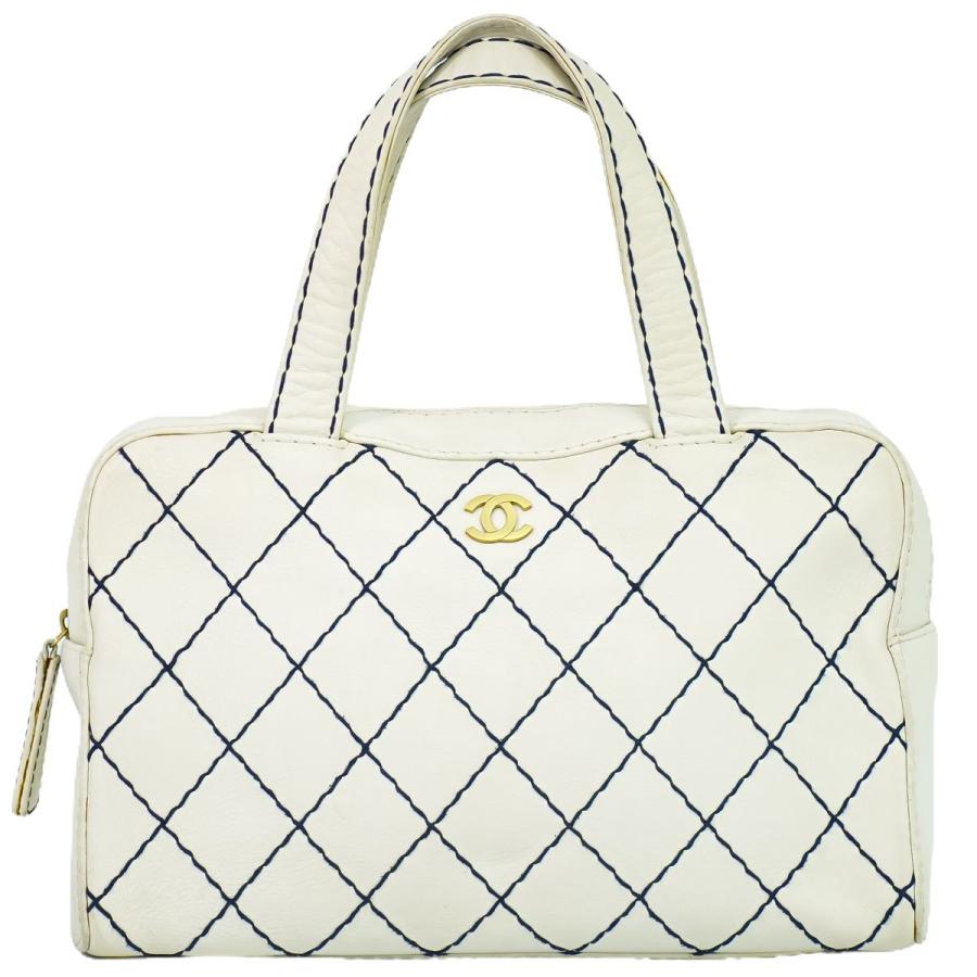 CHANEL（シャネル） 本物 ココマーク ワイルドステッチ ハンドバッグ