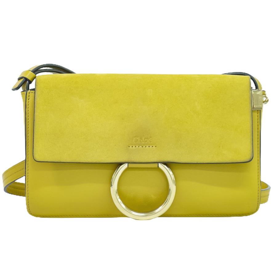 Chloe 本物 クロエ フェイ ショルダーバッグ ポシェット レザー 