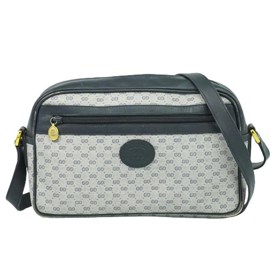 極 美品 オールドグッチ マイクロGG レザー ショルダーバッグ ポシェット GUCCI 本物 グッチ オールドグッチ マイクロGG レザー