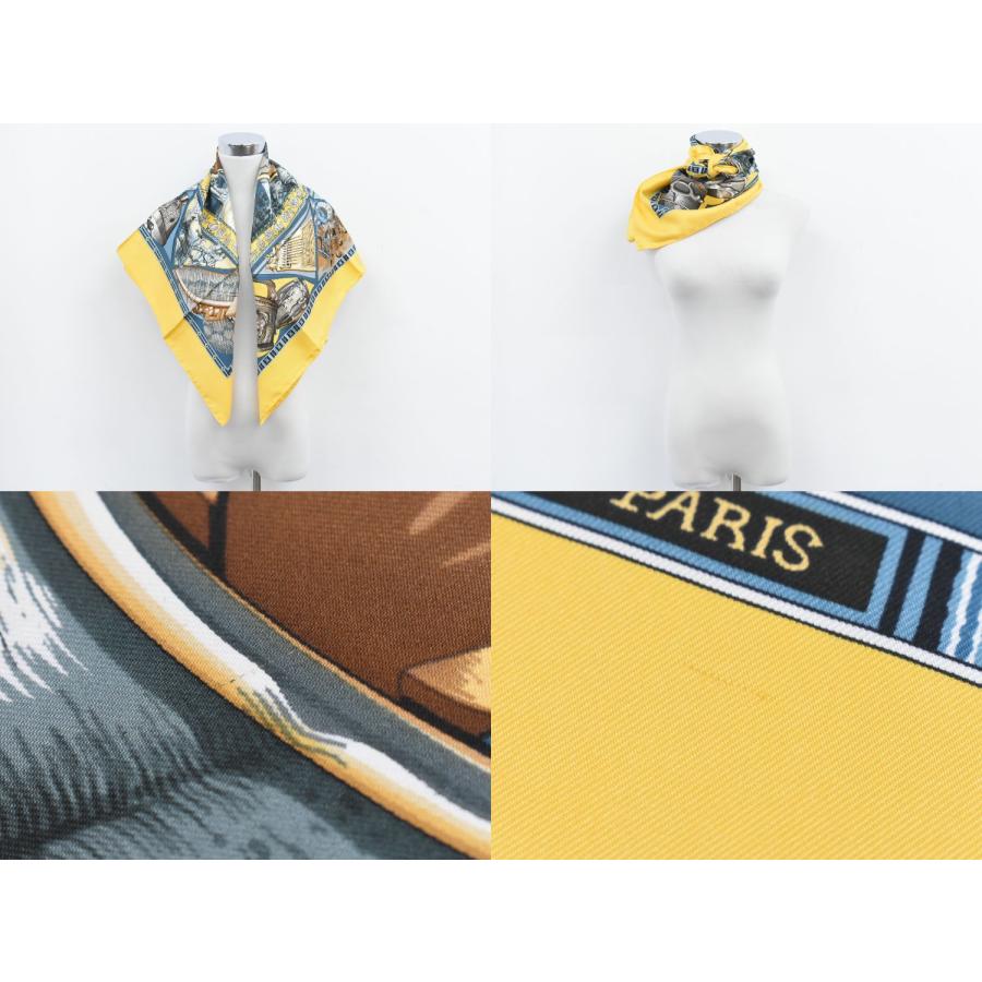 HERMES 本物 エルメス スカーフカレ カレ90 Au son du tam タムタムの