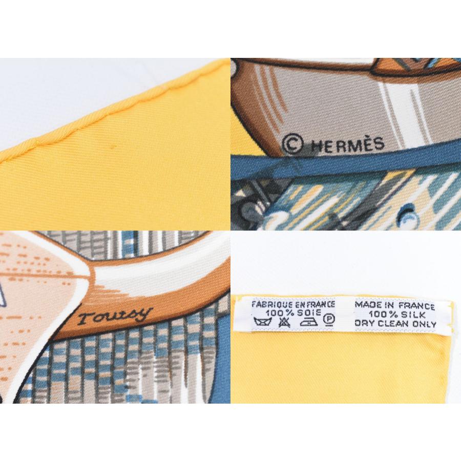 HERMES 本物 エルメス スカーフカレ カレ90 Au son du tam タムタムの