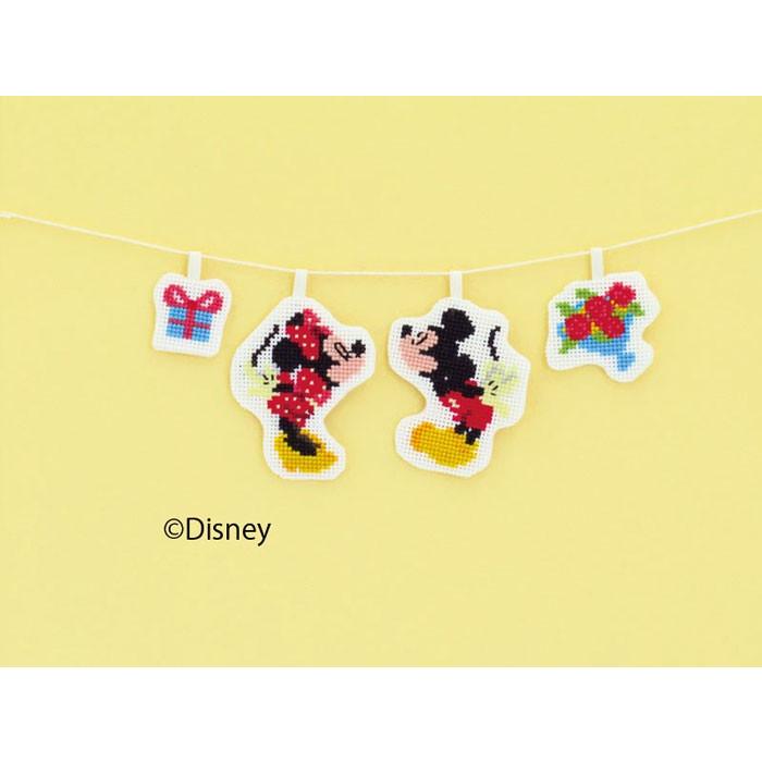 ディズニー クロス・ステッチキット ガーランド ミッキーandミニー 9046 4971451176964手芸倶楽部 ヤフー店 通販