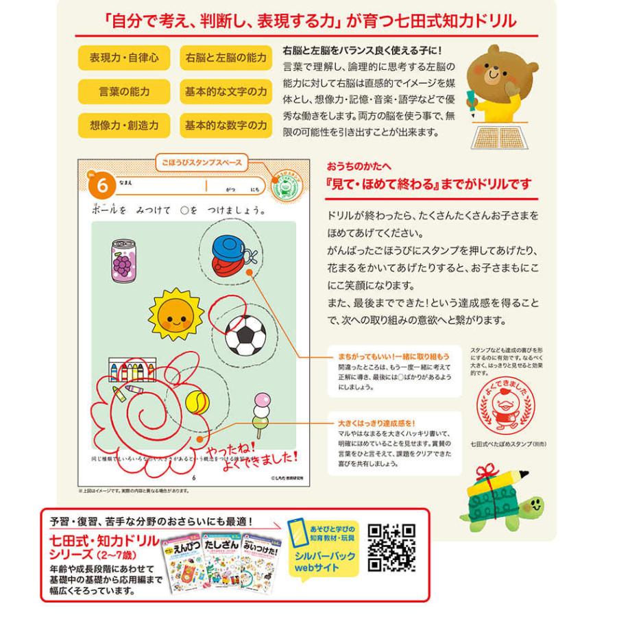 七田式・知力ドリル 2歳 3歳 ちえ できるかな プリント 子供 幼児 知育